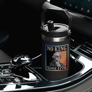 George Washington No Kings Since 1776 Flip Straw Tumbler Funny Political Meme Gift TS12 Print Your Wear