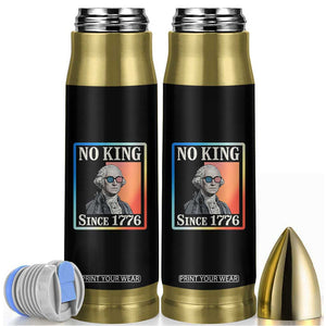 George Washington No Kings Since 1776 Bullet Tumbler Funny Political Meme Gift TS12 Black Print Your Wear