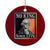 George Washington No Kings Since 1776 Ceramic Ornament Funny Political Meme Gift TS12 1pc Red Print Your Wear