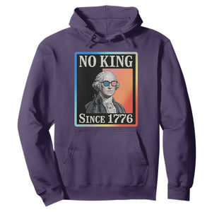 George Washington No Kings Since 1776 Hoodie Funny Political Meme Gift TS12 Purple Print Your Wear