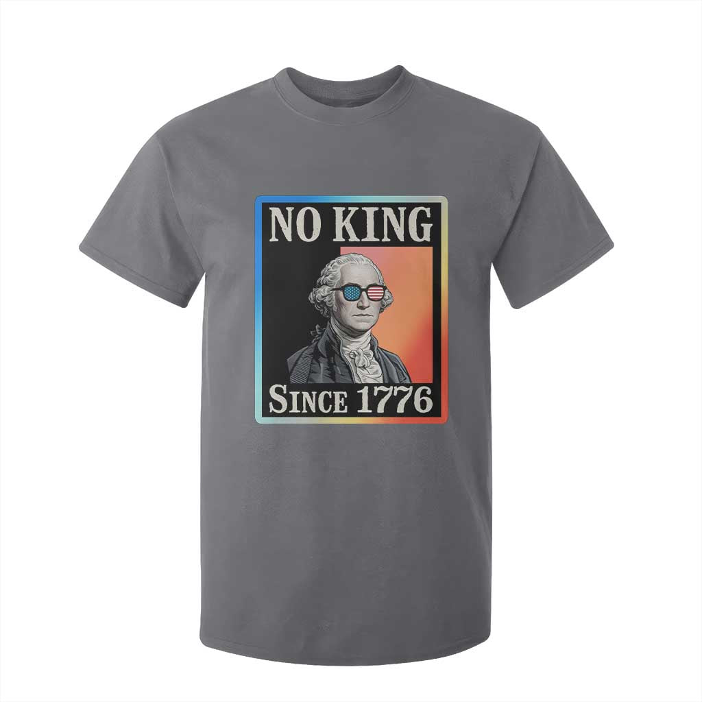 George Washington No Kings Since 1776 T Shirt For Kid Funny Political Meme Gift TS12 Charcoal Print Your Wear