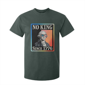 George Washington No Kings Since 1776 T Shirt For Kid Funny Political Meme Gift TS12 Dark Forest Green Print Your Wear