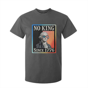 George Washington No Kings Since 1776 T Shirt For Kid Funny Political Meme Gift TS12 Dark Heather Print Your Wear
