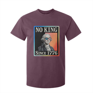 George Washington No Kings Since 1776 T Shirt For Kid Funny Political Meme Gift TS12 Maroon Print Your Wear