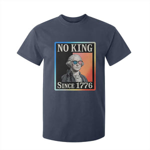 George Washington No Kings Since 1776 T Shirt For Kid Funny Political Meme Gift TS12 Navy Print Your Wear