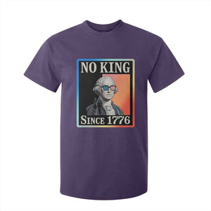 George Washington No Kings Since 1776 T Shirt For Kid Funny Political Meme Gift TS12 Purple Print Your Wear