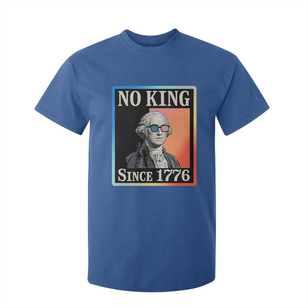 George Washington No Kings Since 1776 T Shirt For Kid Funny Political Meme Gift TS12 Royal Blue Print Your Wear