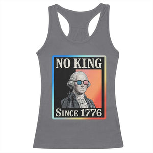 George Washington No Kings Since 1776 Racerback Tank Top Funny Political Meme Gift TS12 Charcoal Print Your Wear
