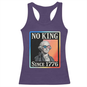 George Washington No Kings Since 1776 Racerback Tank Top Funny Political Meme Gift TS12 Purple Print Your Wear