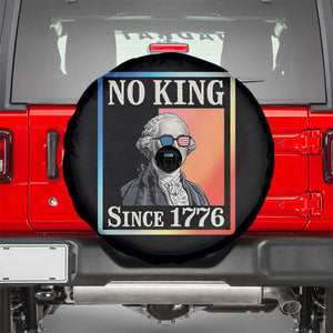 George Washington No Kings Since 1776 Spare Tire Cover Funny Political Meme Gift TS12 Black Print Your Wear