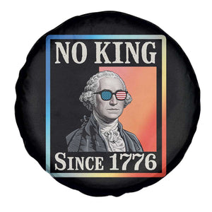 George Washington No Kings Since 1776 Spare Tire Cover Funny Political Meme Gift - Print Your Wear