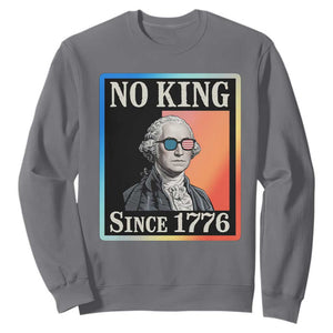 George Washington No Kings Since 1776 Sweatshirt Funny Political Meme Gift - Print Your Wear