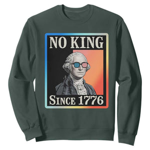 George Washington No Kings Since 1776 Sweatshirt Funny Political Meme Gift - Print Your Wear
