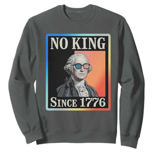 George Washington No Kings Since 1776 Sweatshirt Funny Political Meme Gift - Print Your Wear