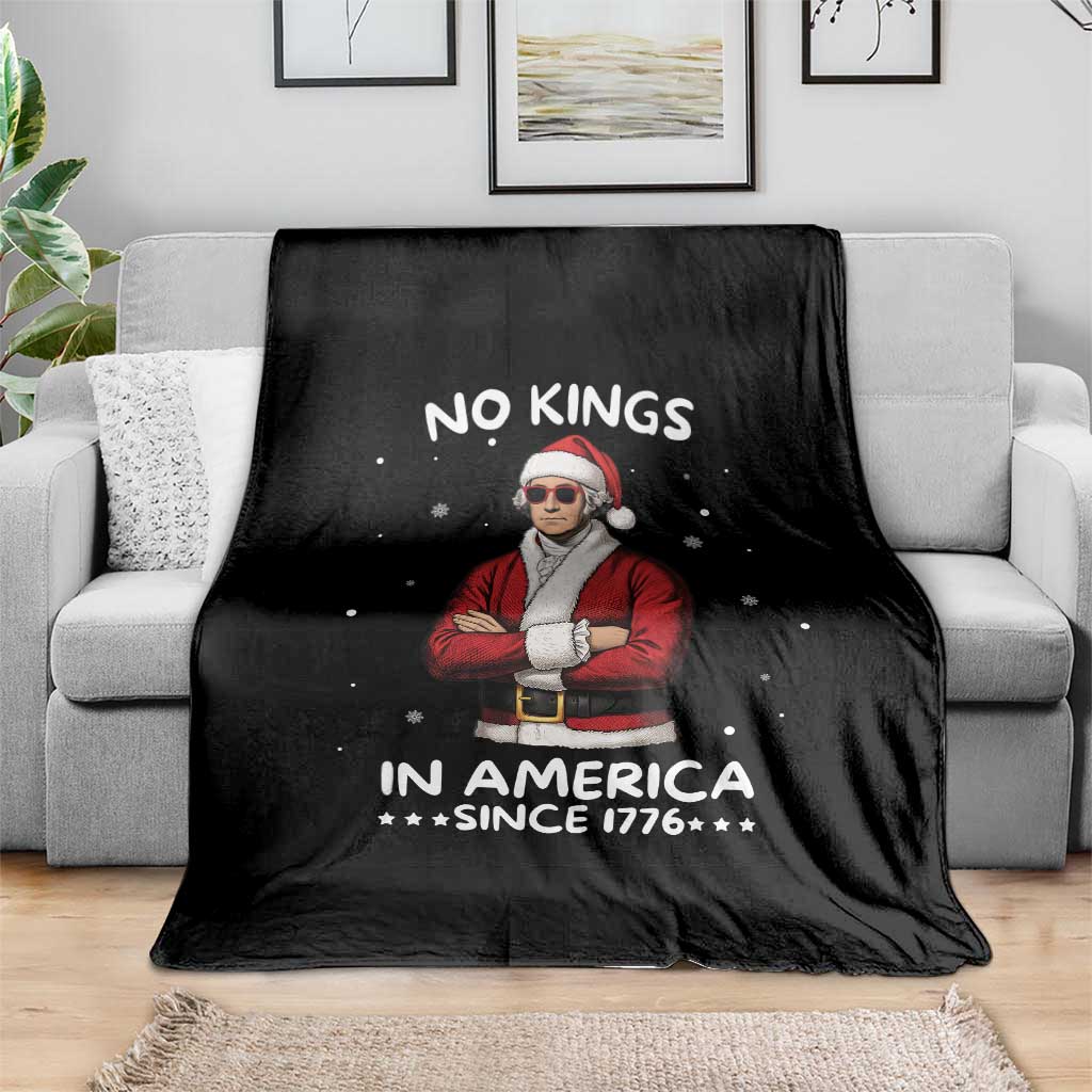 Funny Merry No Kings Since 1776 George Washington Throw Blanket Christmas Gift TS12 Print Your Wear
