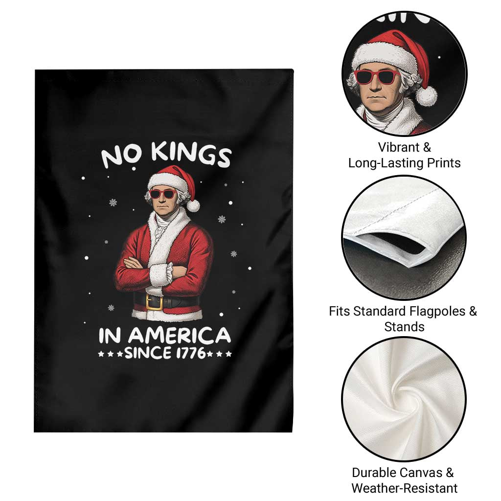 Funny Merry No Kings Since 1776 George Washington Garden Flag Christmas Gift TS12 Print Your Wear