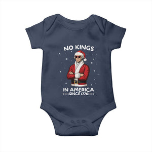 Funny Merry No Kings Since 1776 George Washington Baby Onesie Christmas Gift TS12 Navy Print Your Wear