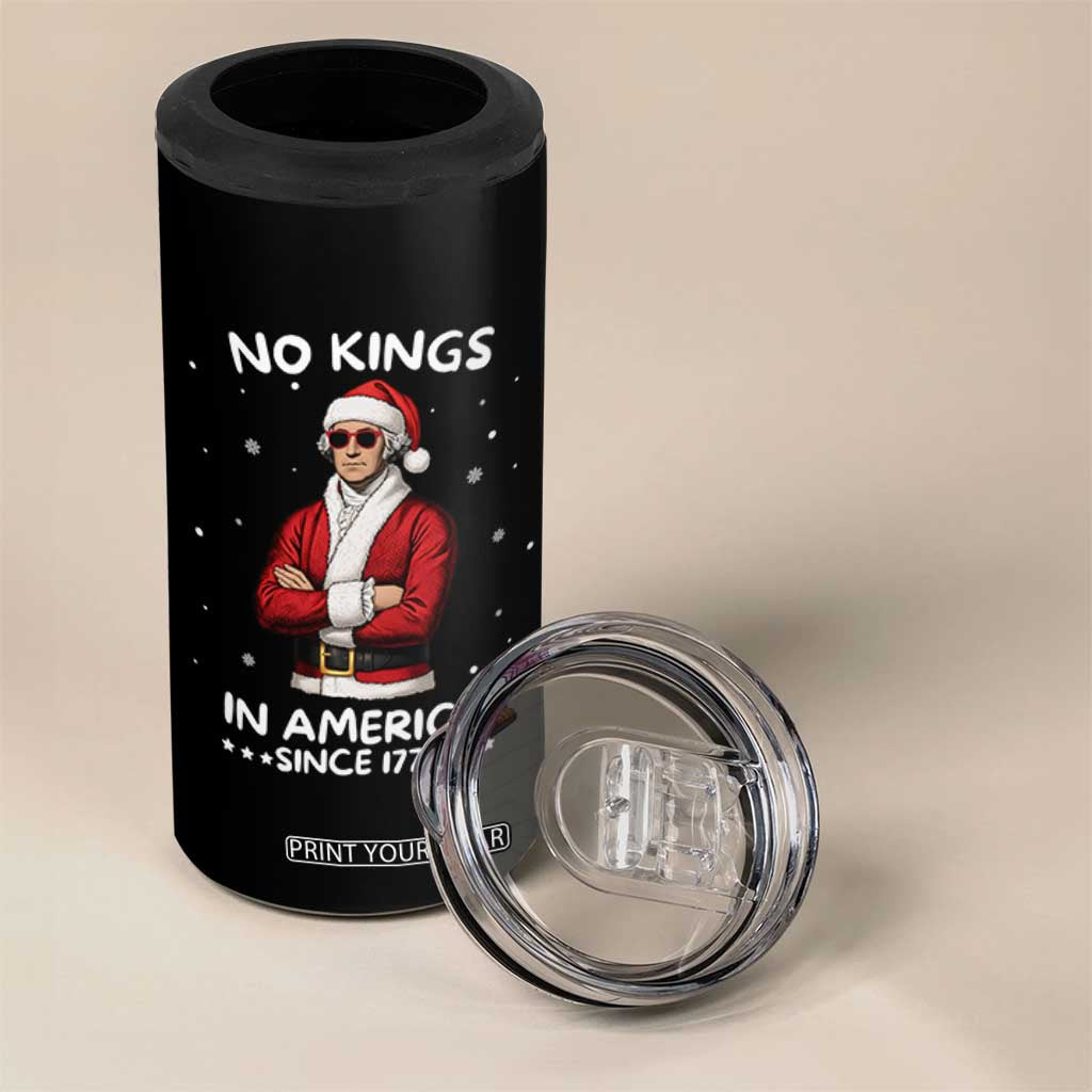 Funny Merry No Kings Since 1776 George Washington 4 in 1 Can Cooler Tumbler Christmas Gift TS12 Print Your Wear