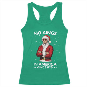Funny Merry No Kings Since 1776 George Washington Racerback Tank Top Christmas Gift - Print Your Wear
