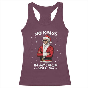 Funny Merry No Kings Since 1776 George Washington Racerback Tank Top Christmas Gift TS12 Maroon Print Your Wear