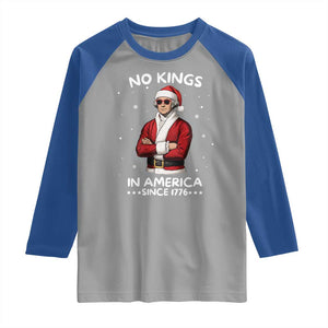 Funny Merry No Kings Since 1776 George Washington Raglan Shirt Christmas Gift - Print Your Wear
