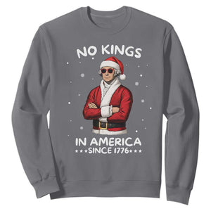 Funny Merry No Kings Since 1776 George Washington Sweatshirt Christmas Gift TS12 Charcoal Print Your Wear