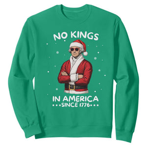 Funny Merry No Kings Since 1776 George Washington Sweatshirt Christmas Gift TS12 Irish Green Print Your Wear