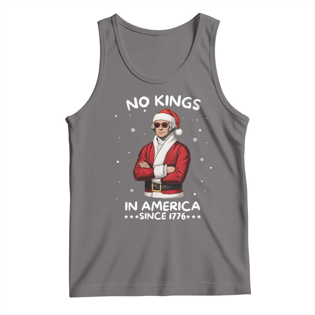 Funny Merry No Kings Since 1776 George Washington Tank Top Christmas Gift TS12 Deep Heather Print Your Wear