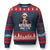 Funny George Washington No Kings 1776 Meme Vintage Gift Ugly Christmas Sweater TS12 Navy Red Print Your Wear