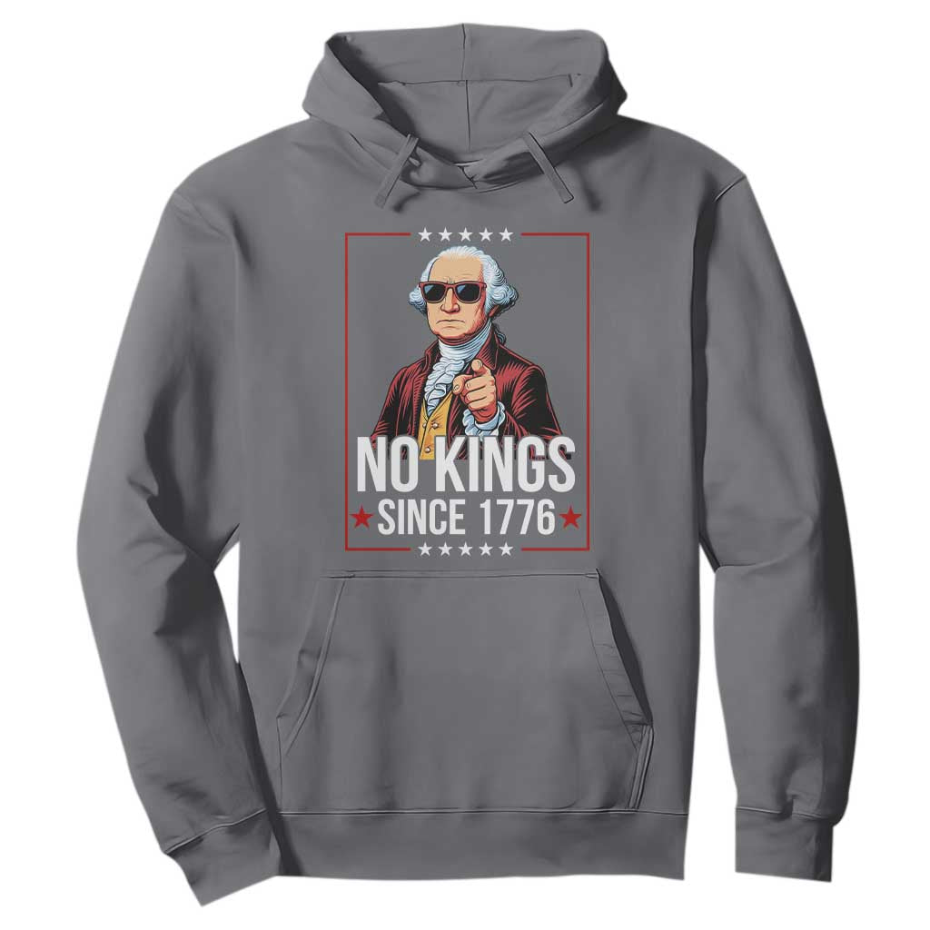 Funny George Washington No Kings 1776 Meme Vintage Gift Hoodie TS12 Charcoal Print Your Wear
