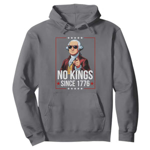 Funny George Washington No Kings 1776 Meme Vintage Gift Hoodie - Print Your Wear