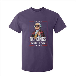 Funny George Washington No Kings 1776 Meme Vintage Gift T Shirt For Kid TS12 Purple Print Your Wear