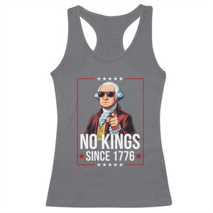 Funny George Washington No Kings 1776 Meme Vintage Gift Racerback Tank Top - Print Your Wear