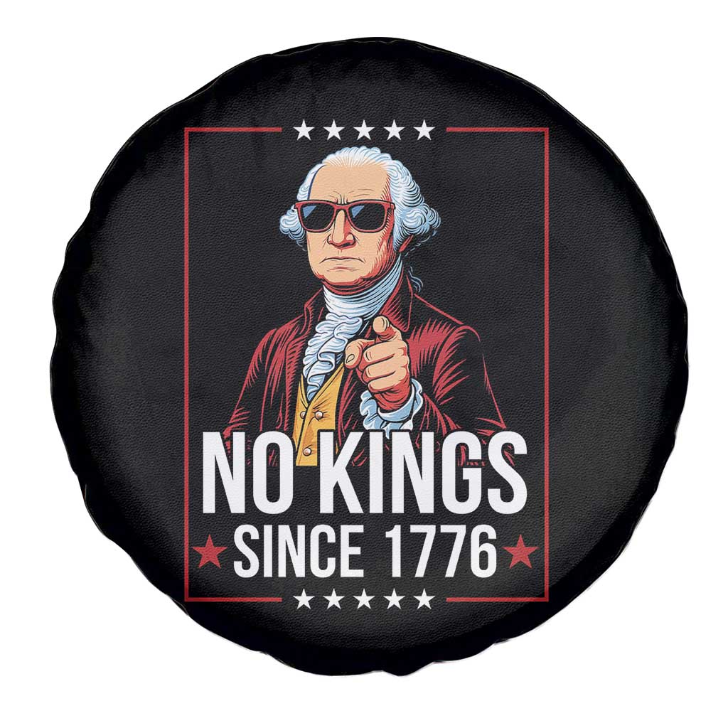 Funny George Washington No Kings 1776 Meme Vintage Gift Spare Tire Cover TS12 Print Your Wear