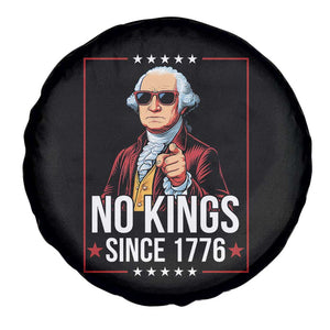 Funny George Washington No Kings 1776 Meme Vintage Gift Spare Tire Cover - Print Your Wear