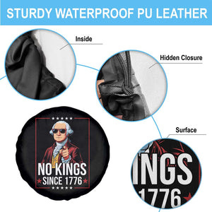 Funny George Washington No Kings 1776 Meme Vintage Gift Spare Tire Cover - Print Your Wear