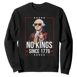 Funny George Washington No Kings 1776 Meme Vintage Gift Sweatshirt - Print Your Wear