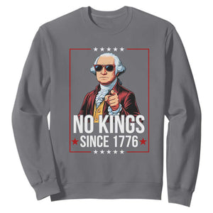 Funny George Washington No Kings 1776 Meme Vintage Gift Sweatshirt - Print Your Wear