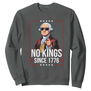 Funny George Washington No Kings 1776 Meme Vintage Gift Sweatshirt - Print Your Wear
