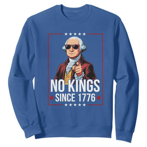 Funny George Washington No Kings 1776 Meme Vintage Gift Sweatshirt - Print Your Wear