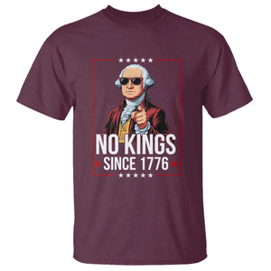 Funny George Washington No Kings 1776 Meme Vintage Gift T Shirt - Print Your Wear