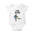 George Washington Kicking Crown Baby Onesie Funny No Kings Meme Gift - Print Your Wear
