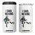 George Washington Kicking Crown 4 in 1 Can Cooler Tumbler Funny No Kings Meme Gift TS12 One Size: 16 oz White Print Your Wear