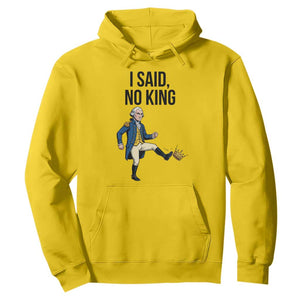 George Washington Kicking Crown Hoodie Funny No Kings Meme Gift - Print Your Wear