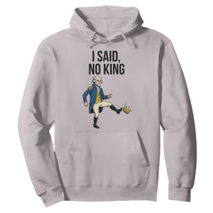 George Washington Kicking Crown Hoodie Funny No Kings Meme Gift TS12 Ice Gray Print Your Wear
