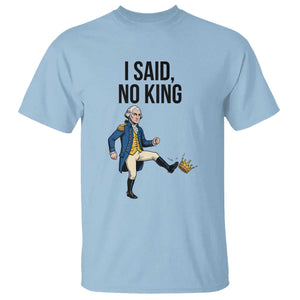 George Washington Kicking Crown T Shirt Funny No Kings Meme Gift - Print Your Wear