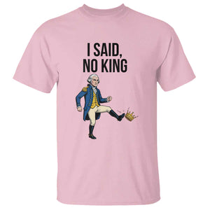 George Washington Kicking Crown T Shirt Funny No Kings Meme Gift - Print Your Wear