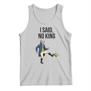 George Washington Kicking Crown Tank Top Funny No Kings Meme Gift - Print Your Wear