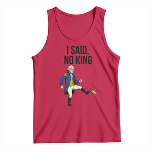 George Washington Kicking Crown Tank Top Funny No Kings Meme Gift - Print Your Wear