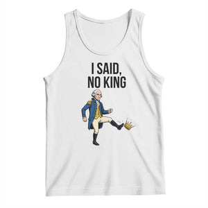 George Washington Kicking Crown Tank Top Funny No Kings Meme Gift - Print Your Wear
